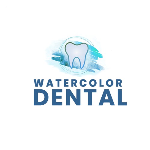 Watercolor Dental - Premium Logo Design