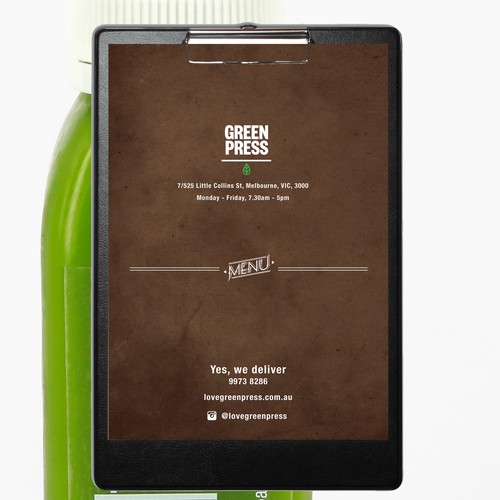 Menu for Green Press