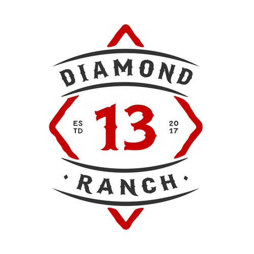 Design a brand/logo for 13 of Diamonds Ranch