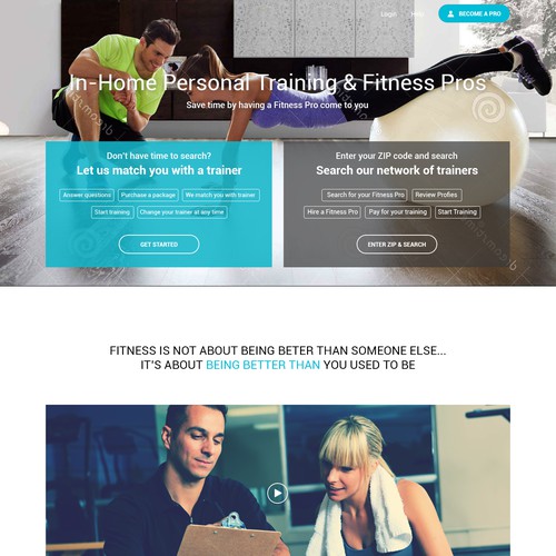 Web pages for Fitness Company