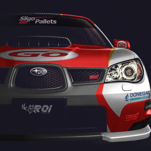 Rally Car Vehicle Wrap Design - Subaru s12b wrc