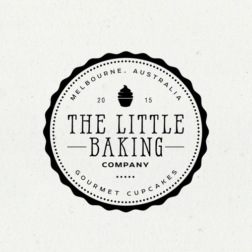 Sophisticated logo for a gourmet cupcake business