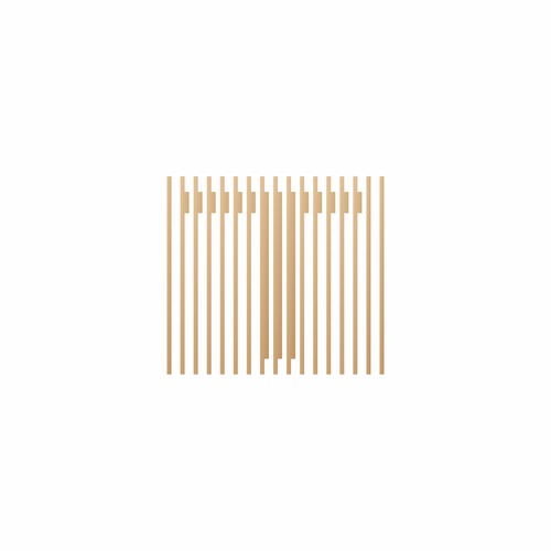 Abstract Vertical 'T' Monogram Logo