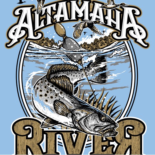 T_shirt Design for Altamaha River