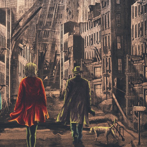 throwback book cover for action-adventure novel