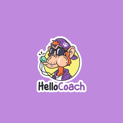 Hello Coach - Cool ape character