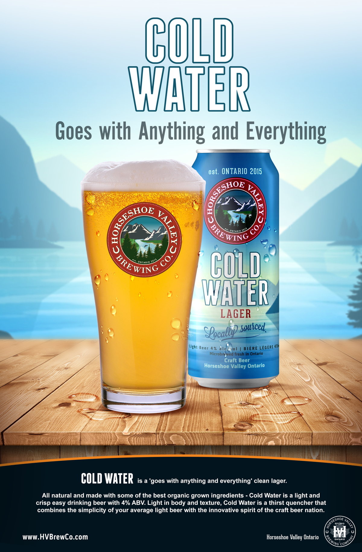 Cold Water Lager Poster