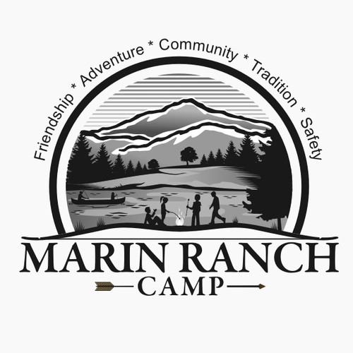 LOGO: adventure sleep-away summer camp for kids