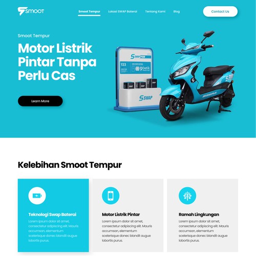 Electric Scooter Landing Page