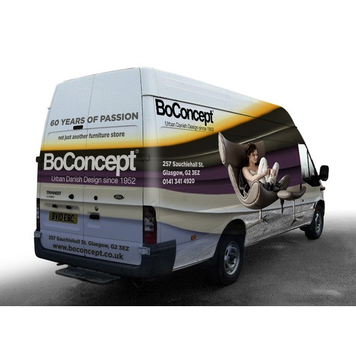 Vehicle wrap for BoConcept Glasgow [inspiration provided]