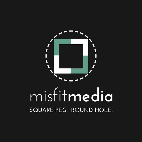 Modern media logo design