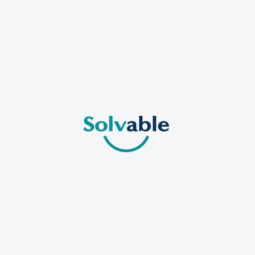 Hand made typographic logo for Solvable