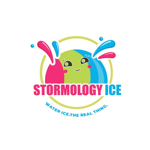 Fun logo for water ice brand