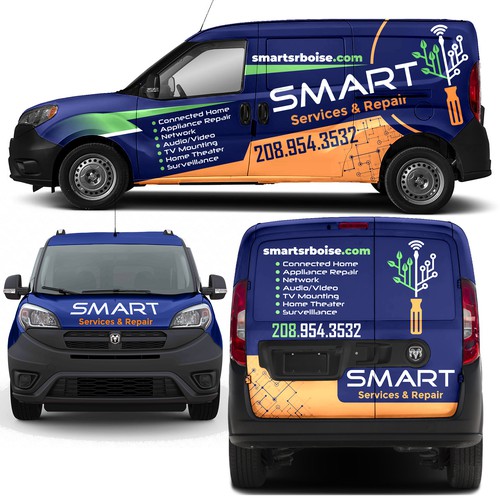 RAM van wrap for SMART company