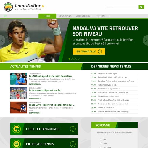 Tennis Online Website 