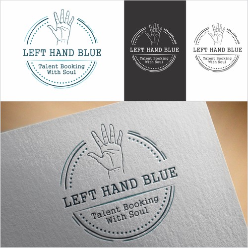 left hand blue