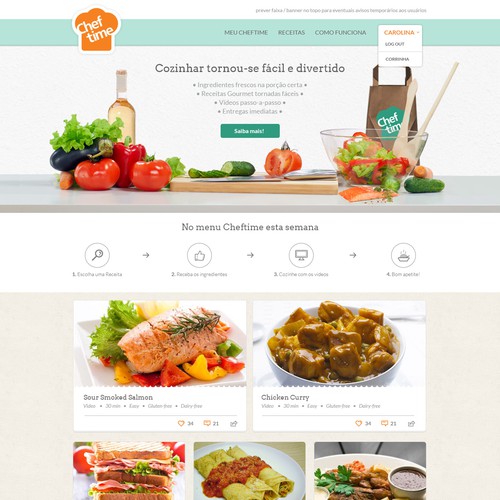 Design the CHEFTIME Website