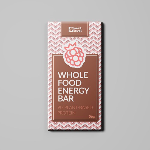 elegant wrapper design for whole food energy bar