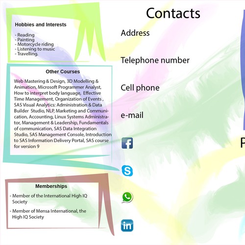 CV - Brochure