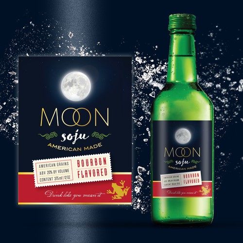 Winning bottle label design