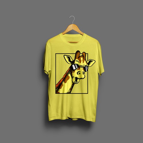 Giraffe Artwork for T-Shirt