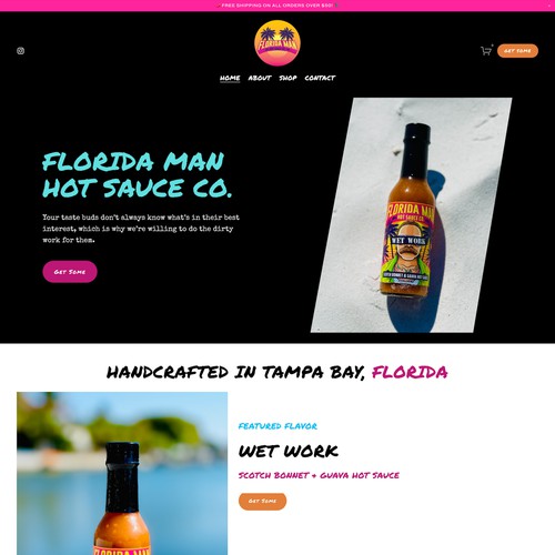 Florida Man Hot Sauce Co. Ecommerce