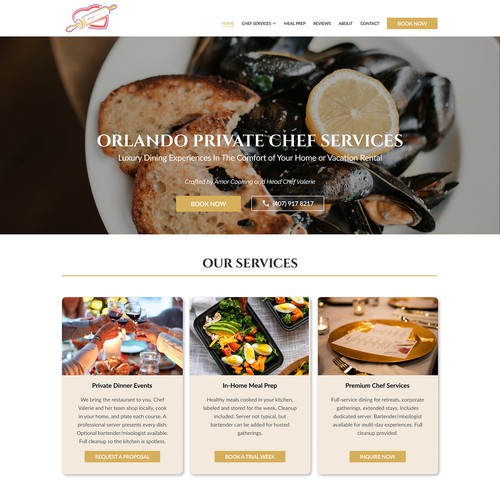 AmorCooking.com Website Redesign
