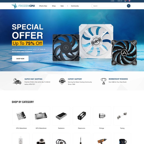 An eCommerce Store For PC cooling & performance parts
