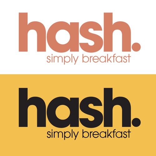 Logo design for modern breakfast restaurant