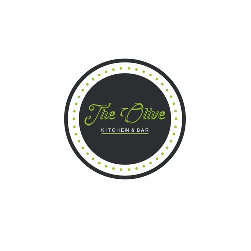 Vintage Logo Design for Olive Kitchen&Bar