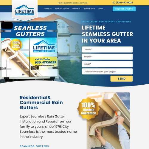Home Services website design