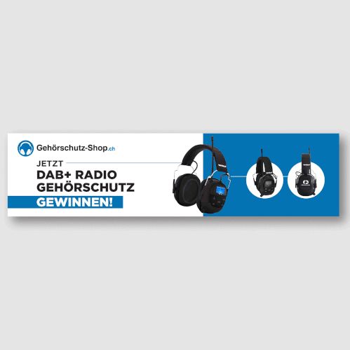 Gehörschutz-Shop.ch – DAB+ Hearing Protection Animated Ad (GIF Frames)