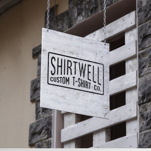 logo for shirtwell custom t-shirt co.