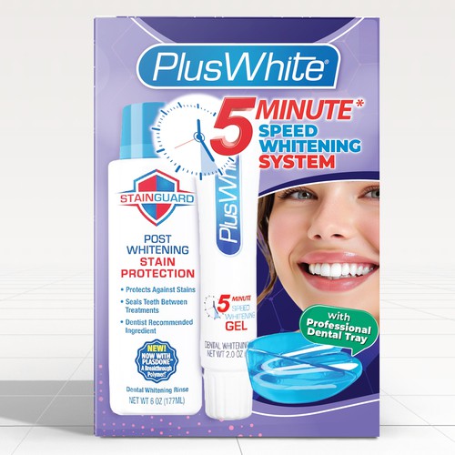 Plus White 5 Minute Whitening System PackagingRedesign