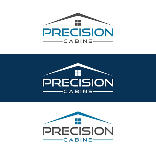 Precision Cabins Logo Design