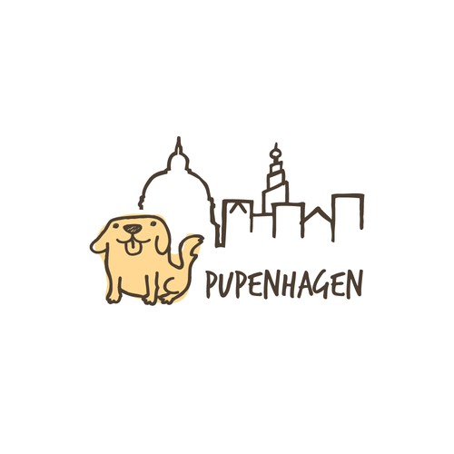 Playful pet shop logo