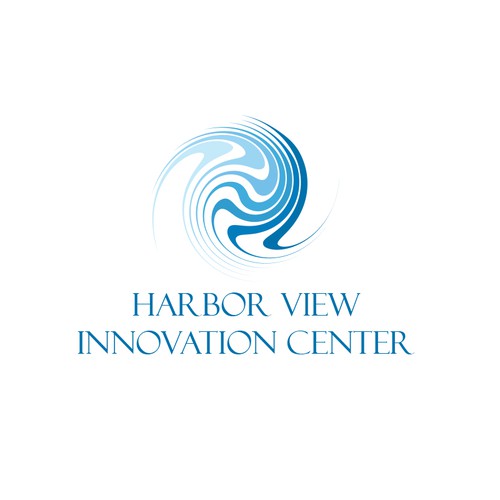 Create an edgy logo for Harbor View Innovation Center