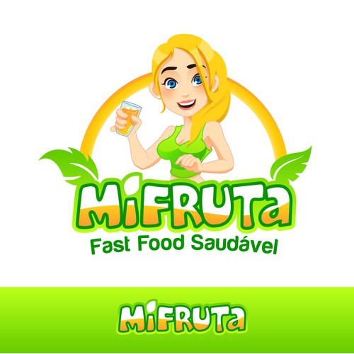 Mascot Design for a healthy fruit drink shop