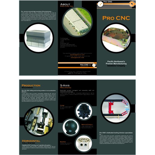 Help Pro CNC with a new brochure design