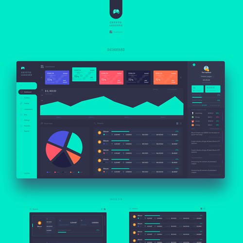 CryptoLeagues | Branding | Dashboard