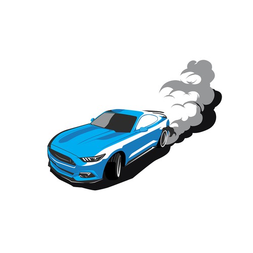 illustration ford mustang