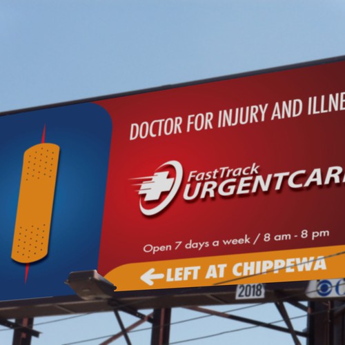 Create the next signage for Fast Track Urgent Care