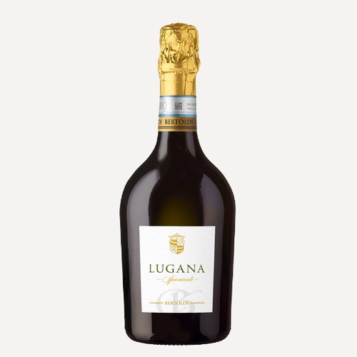 Lugana Spumante- Label for Sparkling Wine from Italy