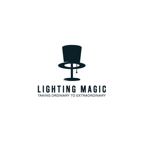 Minimalist logo for lighting company