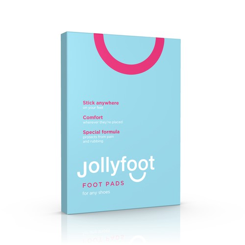 Fun & Happy Packaging Needed for Jollyfoot Sticky Cushions for Your Feet