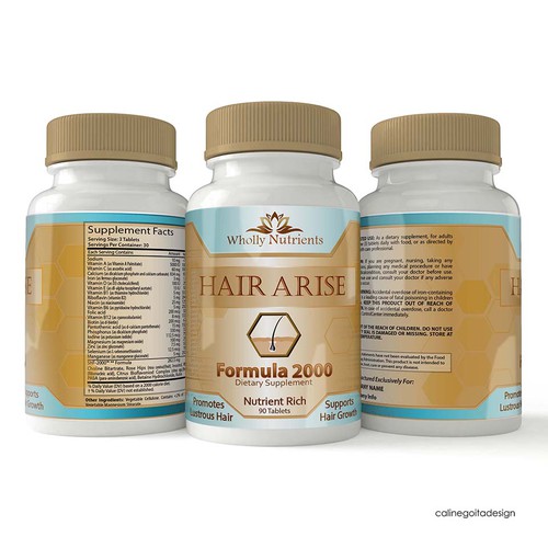 Label for Hair Growth Supplement