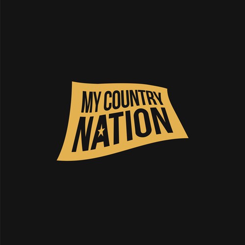 Bold Country Music Logo for My Country Nation