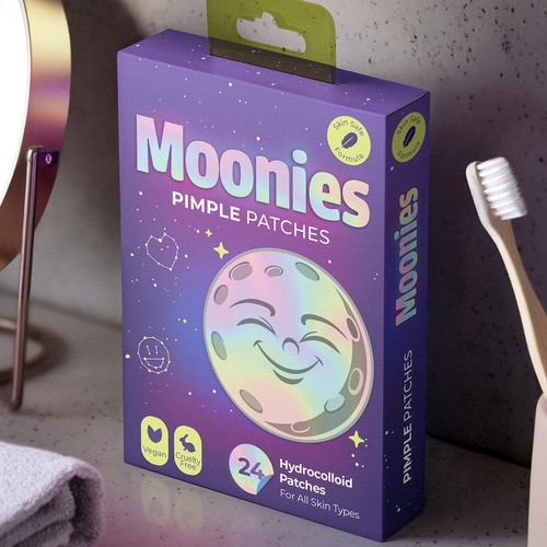 Moonies – Pimple Patch Packaging