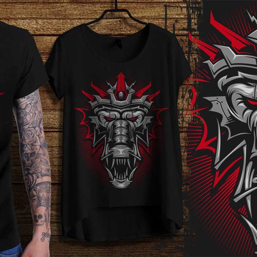 DRAGON HEAD VECTOR T SHIRT