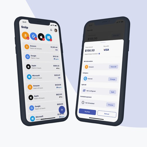 Sniip - A Fun, Intuitive and Trust-Evoking Bill Payment App